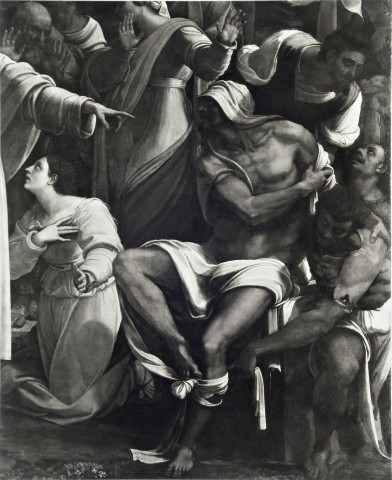 National Gallery, London — Luciani Sebastiano - sec. XVI - San Lazzaro toglie le fasce  — particolare